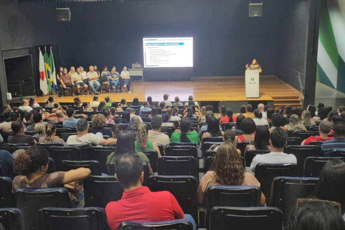 Treinamento aconteceu no auditório da prefeitura