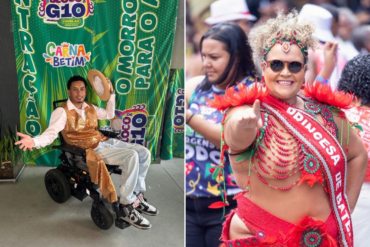  Leandro da Silva, morador do Jardim Teresópolis, e Taci Guebert, natural de São Joaquim de Bicas, representam o G10 Favelas e o Nosso Projeto Incentivo, respectivamente 