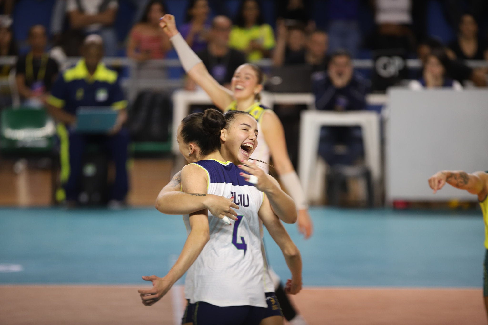 O Brasil venceu o Chile na Copa América de Vôlei feminina