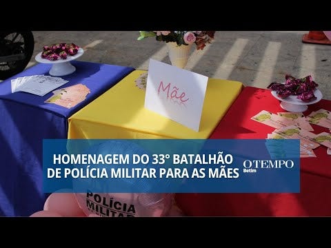 Ação do 33º BPM encantou quem passou pelo local com a presença da pequena “sargento” Esther de apenas 4 anos