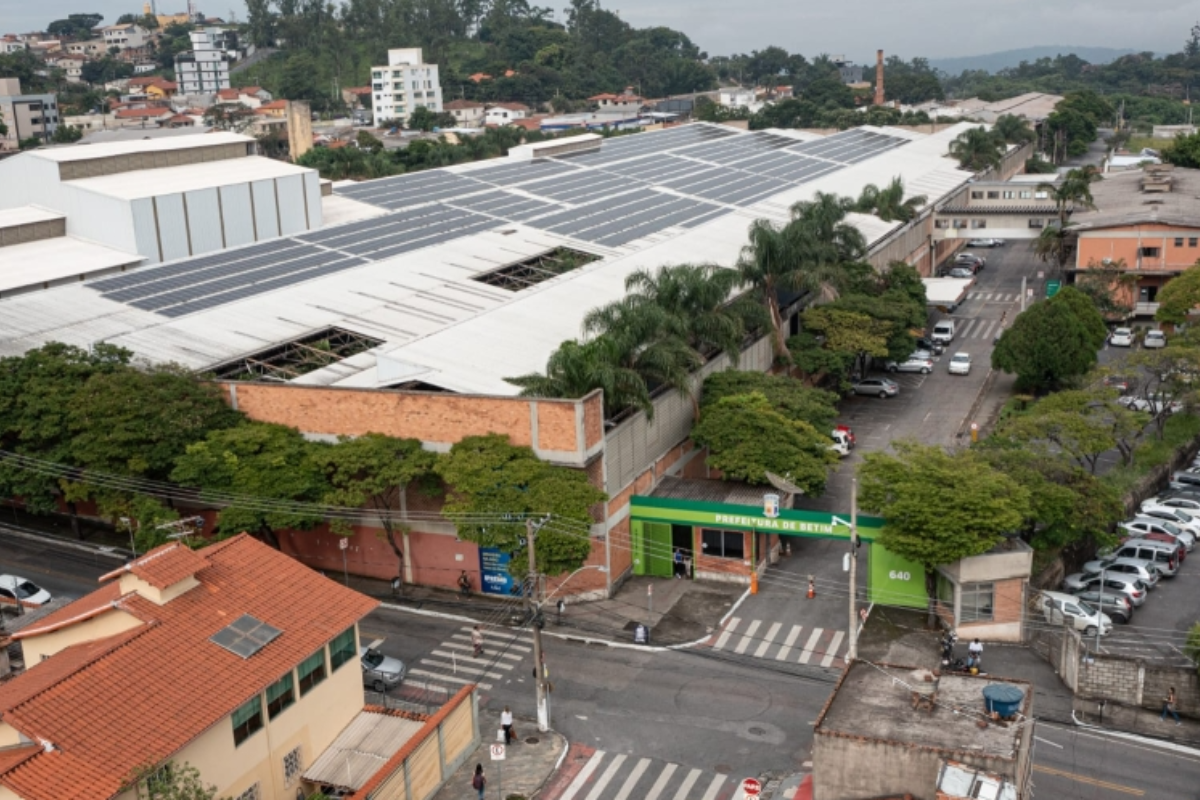 Vista aérea da Prefeitura de Betim