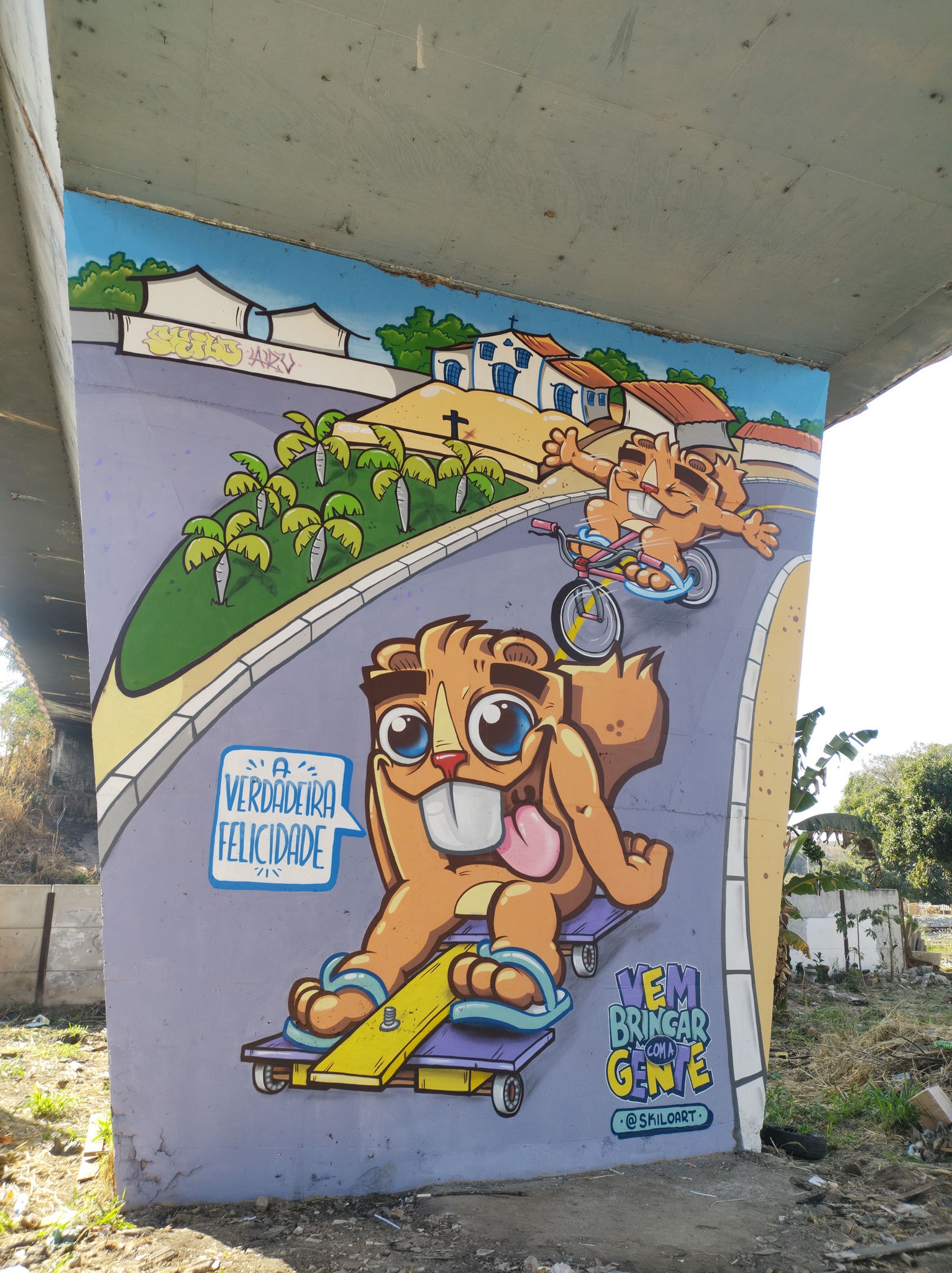 Proposta é ensinar a arte para alunos, além de fazer intervenções artísticas e culturais pela cidade 
