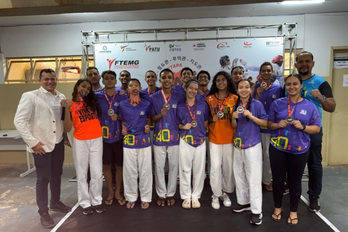 Competidores no Campeonato Mineiro de Taekwondo