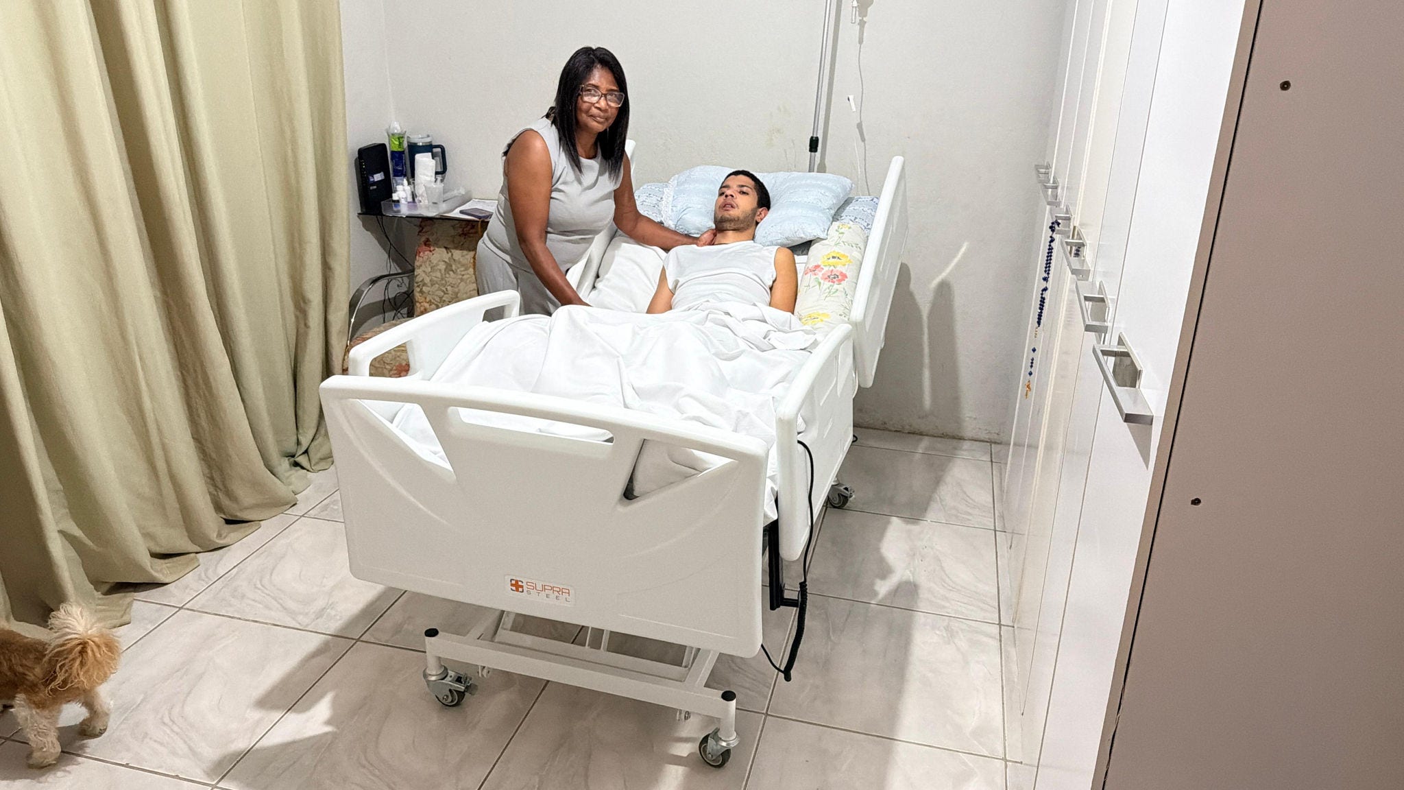 Nair parou de trabalhar para se dedicar integralmente aos cuidados com o filho Petterson