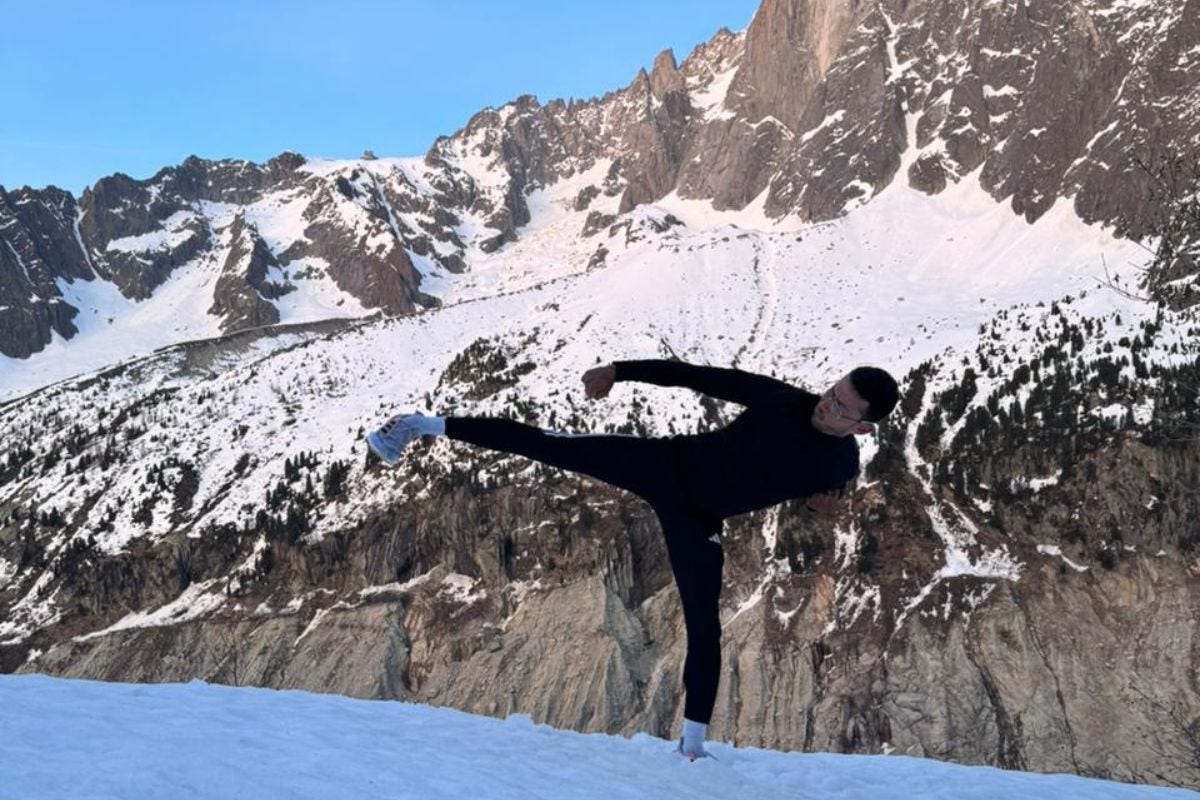 Betinense passou uma noite inteira perdido em meio à neve na França, após uma trilha até o Mer de Glace, a maior geleira do país