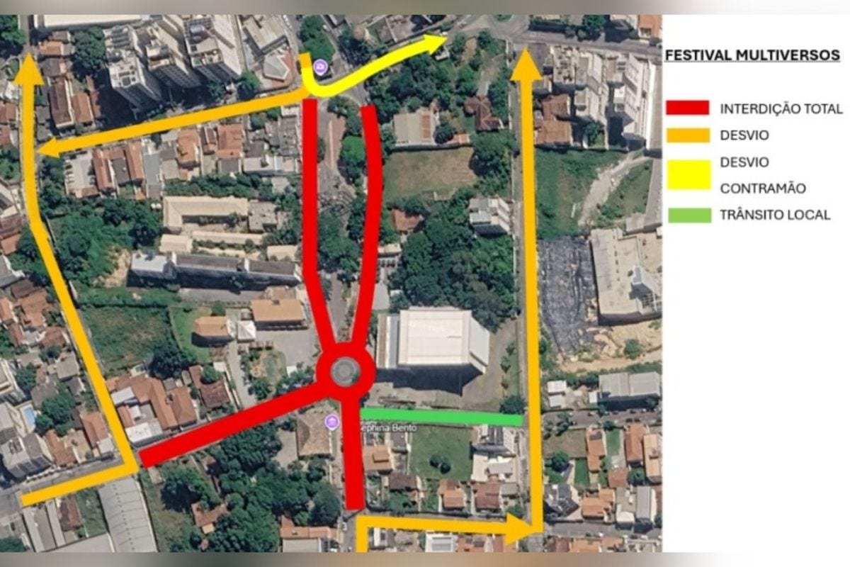 Mapa mostra mudança que serão implementadas