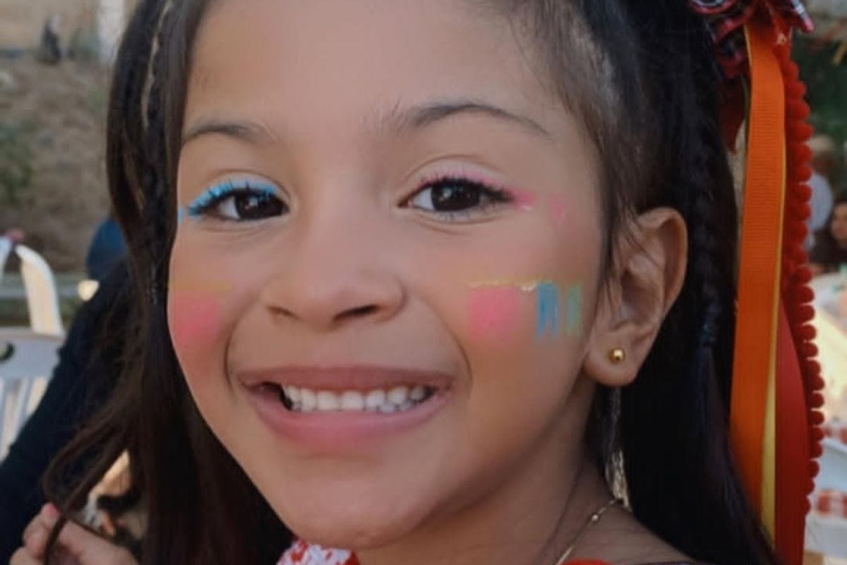 Luna Valentina, de 9 anos, morta em acidente com a família na BR-381, em Nepomuceno