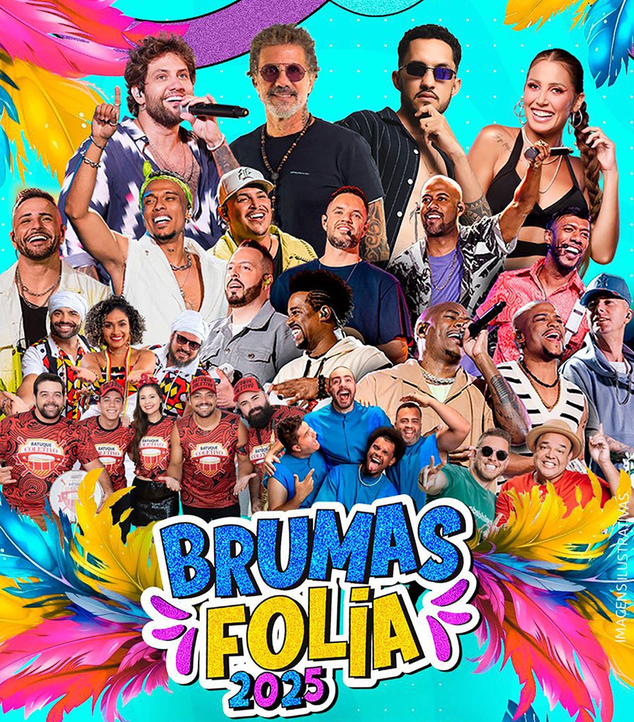 O BrumasFolia acontece de 28 de fevereiro a 4 de março, na Praça Orides Parreiras, com entrada gratuita 