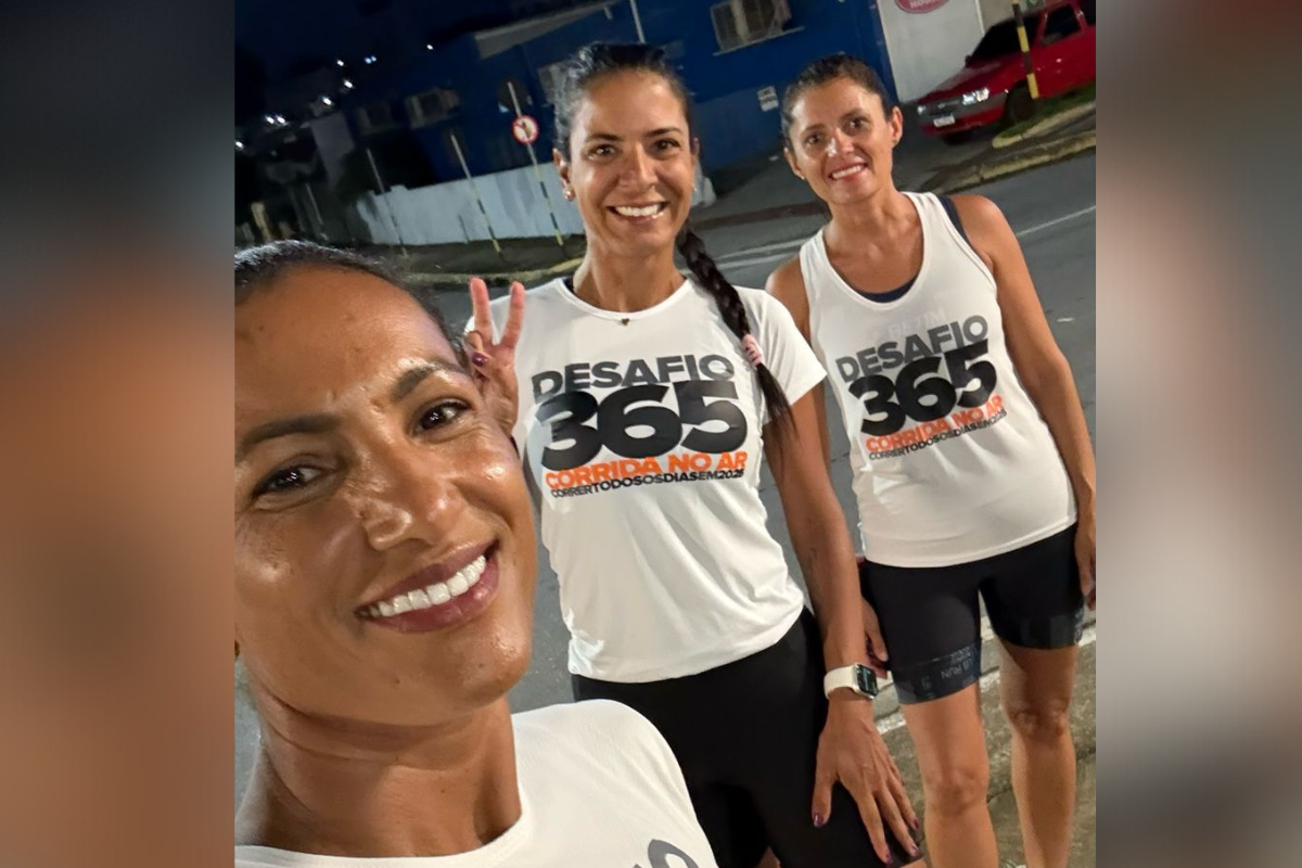 Trio se inscreveu no Desafio 365 – Corra Todos os Dias, que propõe a prática diária da corrida durante um ano inteiro