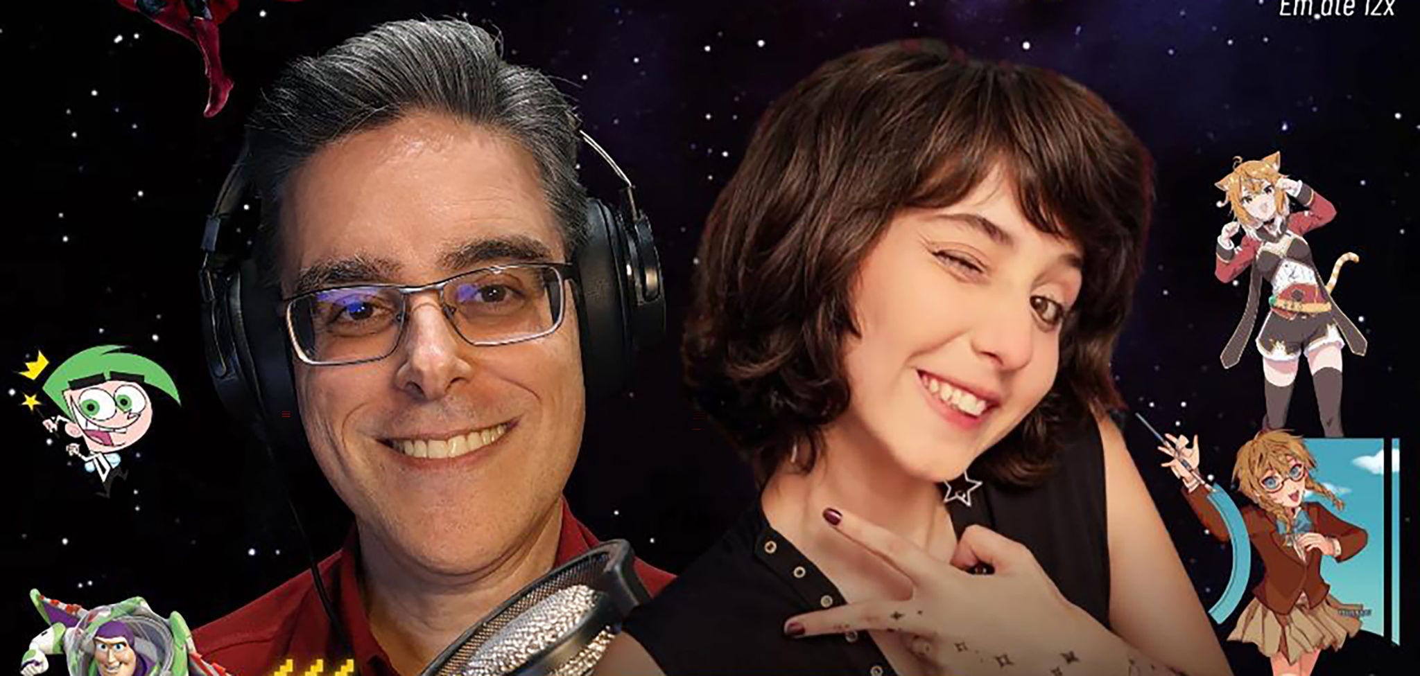 Guilherme Briggs e Feh Dubs no Geek Festival do Monte Carmo Shopping