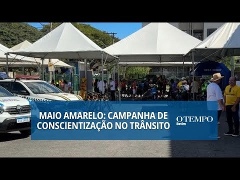 Campanha Maio Amarelo começa neste sábado (10) com atividades educativas e interativas para alertar sobre os riscos no trânsito
