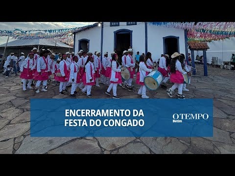 Encerrando as celebrações, foi realizada a missa conga na capela, uma expressão que une o rito católico às tradições culturais do Congado