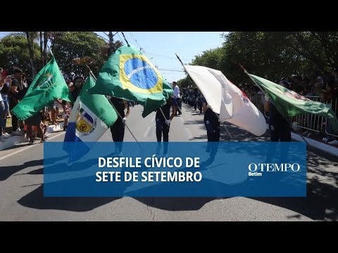 Com a presença do Exército, da Polícia Militar, do Corpo de Bombeiros e da Guarda Municipal