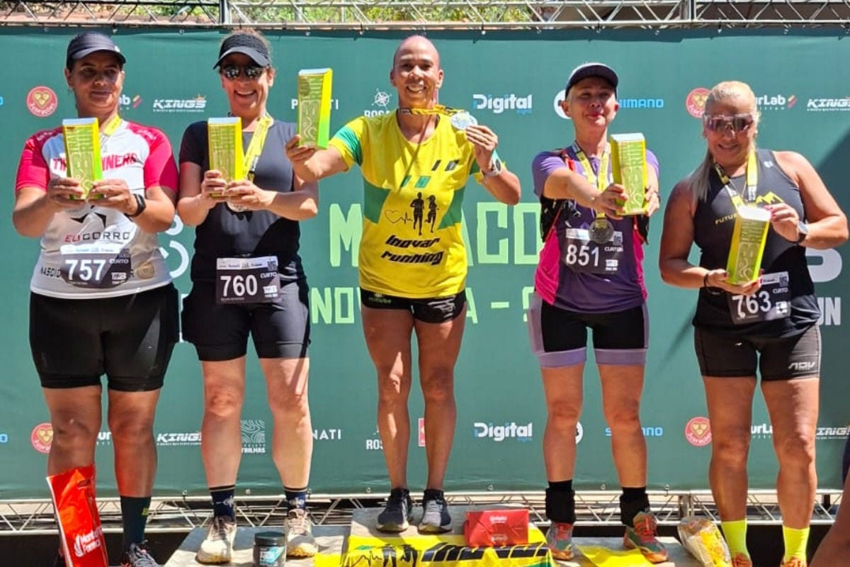 Atleta esteve presente no pódio em todas as etapas