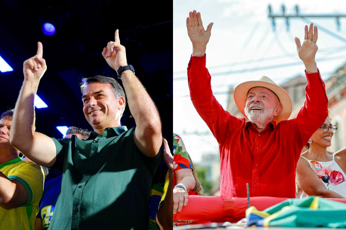 Senador Flávio Bolsonaro (PL) recebeu 48,72% dos votos; presidente Lula (PT) ficou com 41,21% do eleitorado