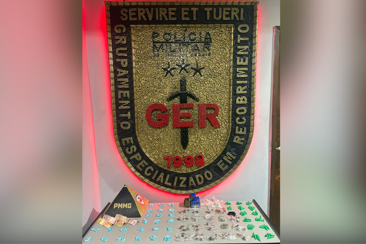 Material que estava com o suspeito