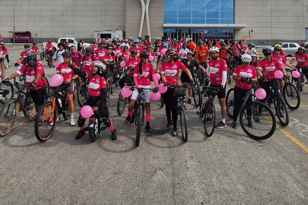3º Passeio Ciclístico Outubro Rosa será realizado na Praça do Encontro, na região Central, a partir das 7h