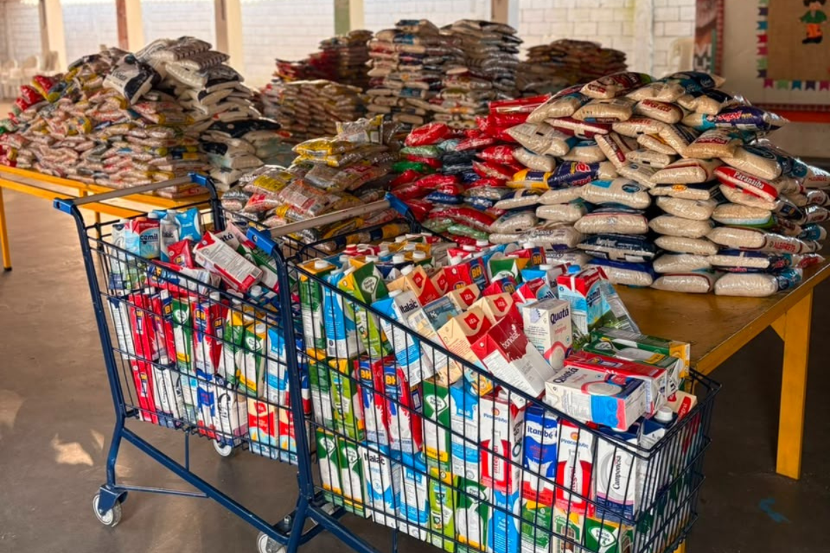 Itens foram entregues para a Apromiv, que tem repassado os donativos