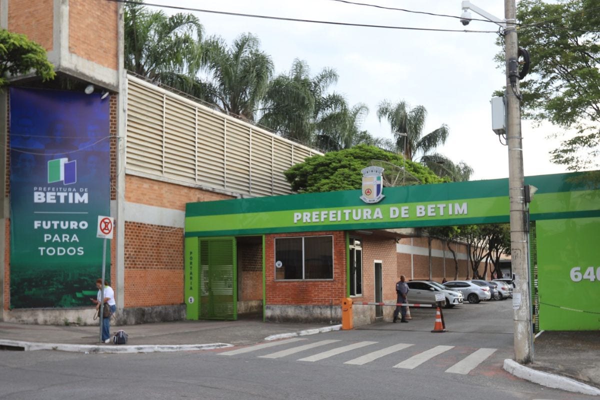 Sede da Prefeitura de Betim fica localizada no bairro Brasileia