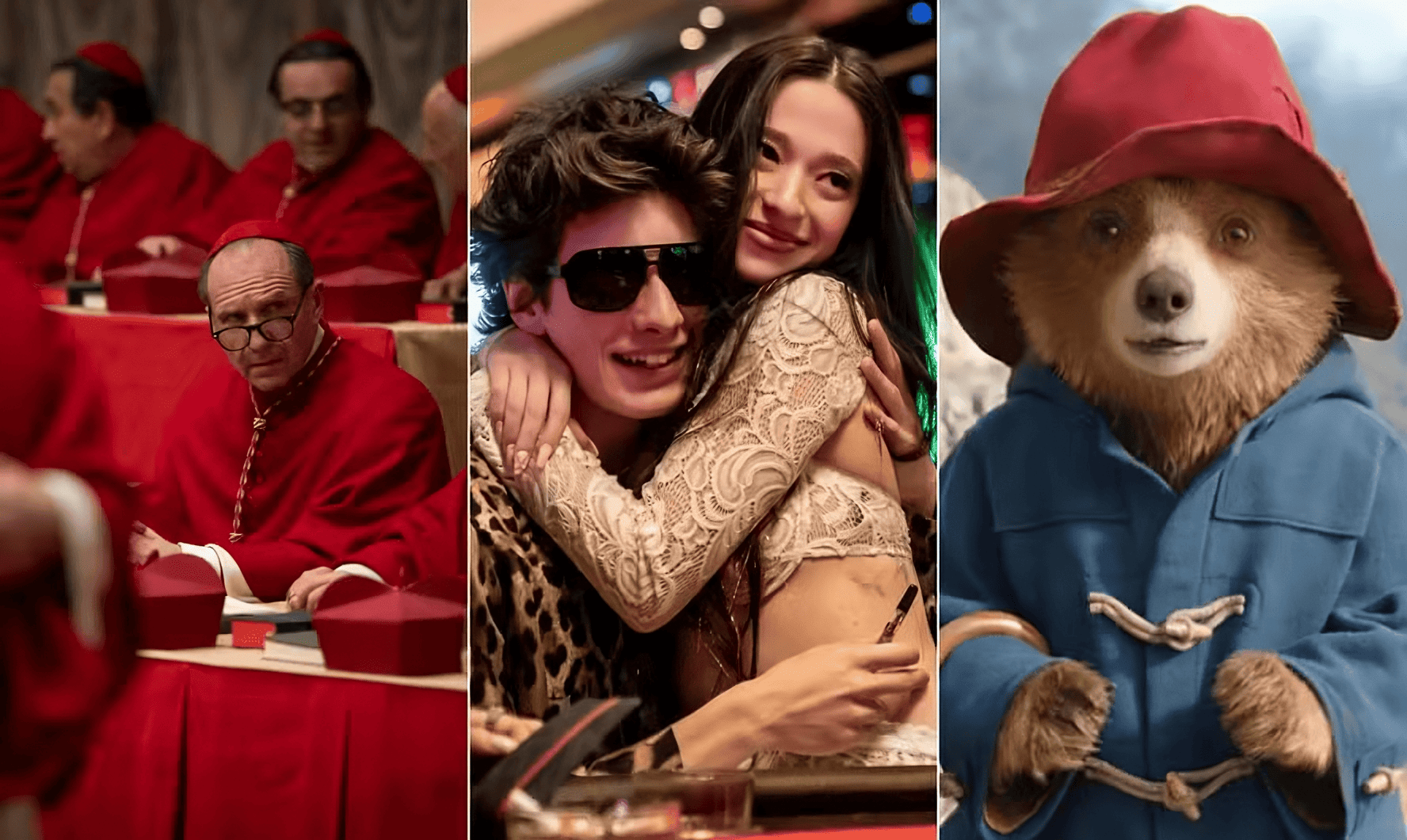 'Conclave', 'Anora' e 'Paddington 3' chegam aos cinemas brasileiros nesta sexta-feira (24) — Foto: Divulgação