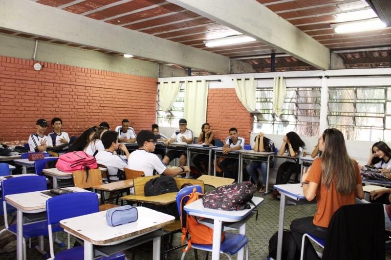 Atividades do Supod Itinerante em escola de Betim.