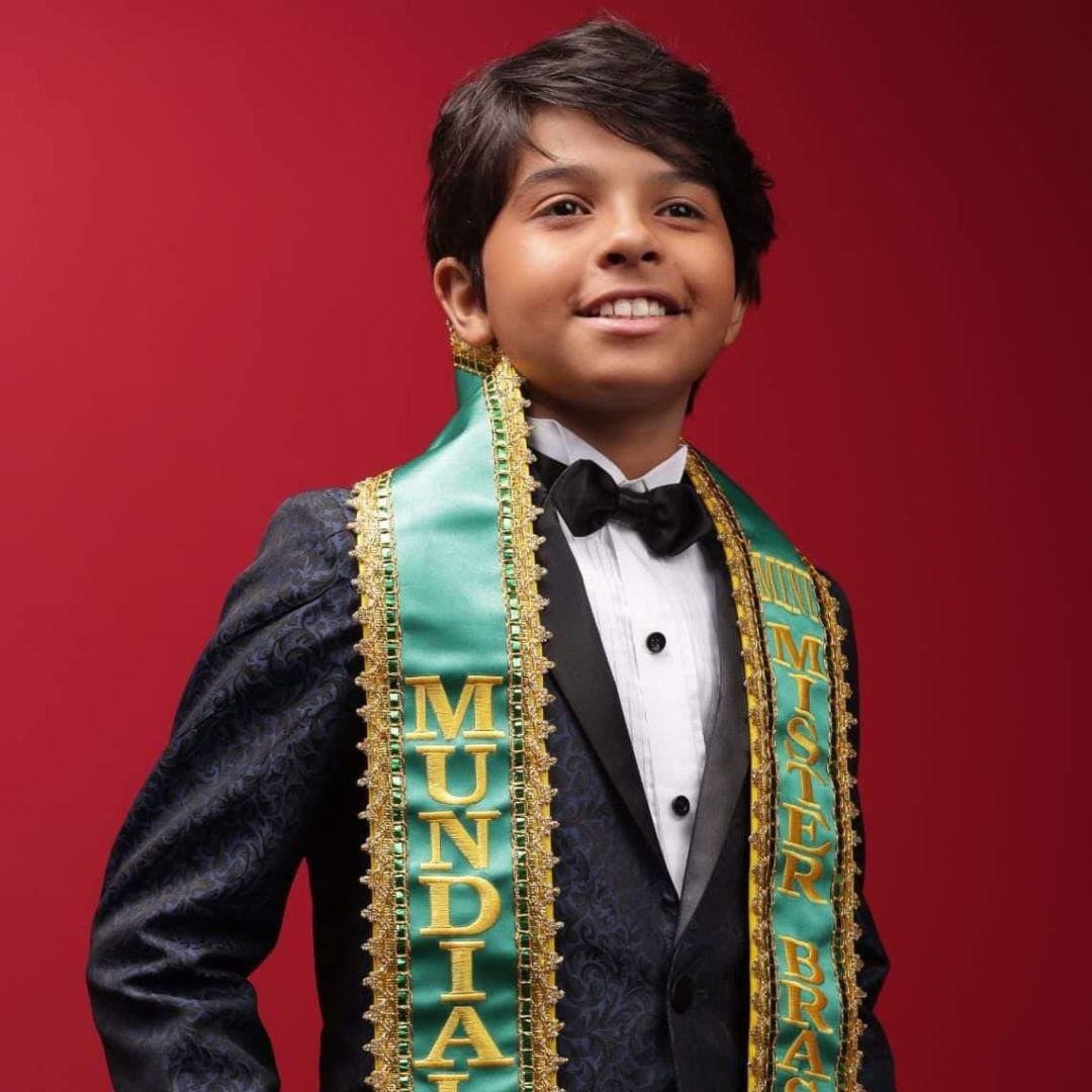 Bryan Alexandre Felippe Gonçalves, de apenas 10 anos, é modelo e ator