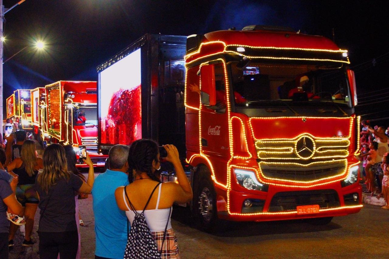 Esta é a terceira vez que a Caravana de Natal passa pela cidade