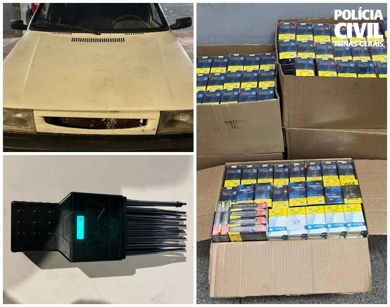 Carro em que a dupla estava tinha placas clonadas e estava conectado a um aparelho bloqueador de sinais de rastreamento