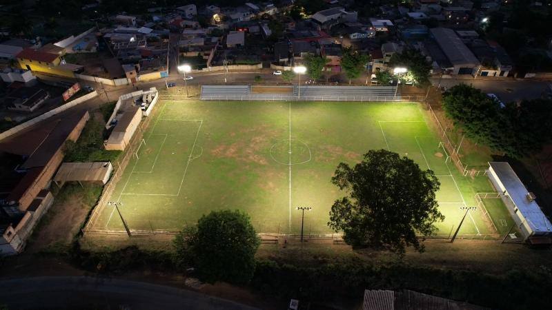 Evento de entrega da iluminação, nesta quarta (22), às 18h, contará com jogos comemorativos entre os times das escolinhas de futebol do bairro