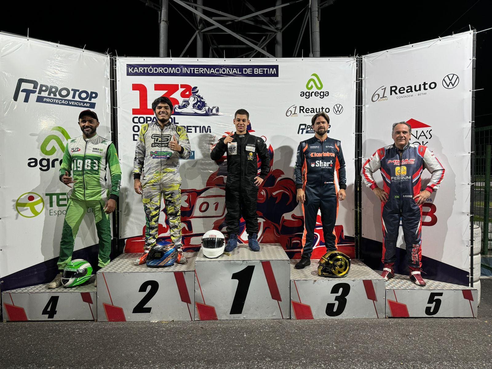 Lucas Starling, competidor da Super Kart, fez o melhor tempo; Christian Silveira, Rodrigo Dourado, Danilo Durães e Rogério Ferrum completaram o ranking dos cinco melhores da categoria