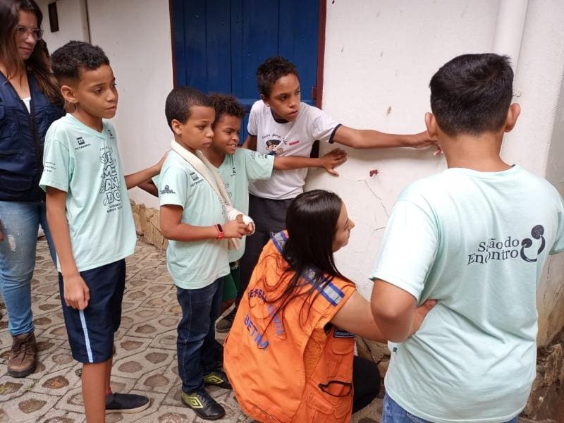 Projeto Pequenos Defensores é realizado com alunos do Salão do Encontro.