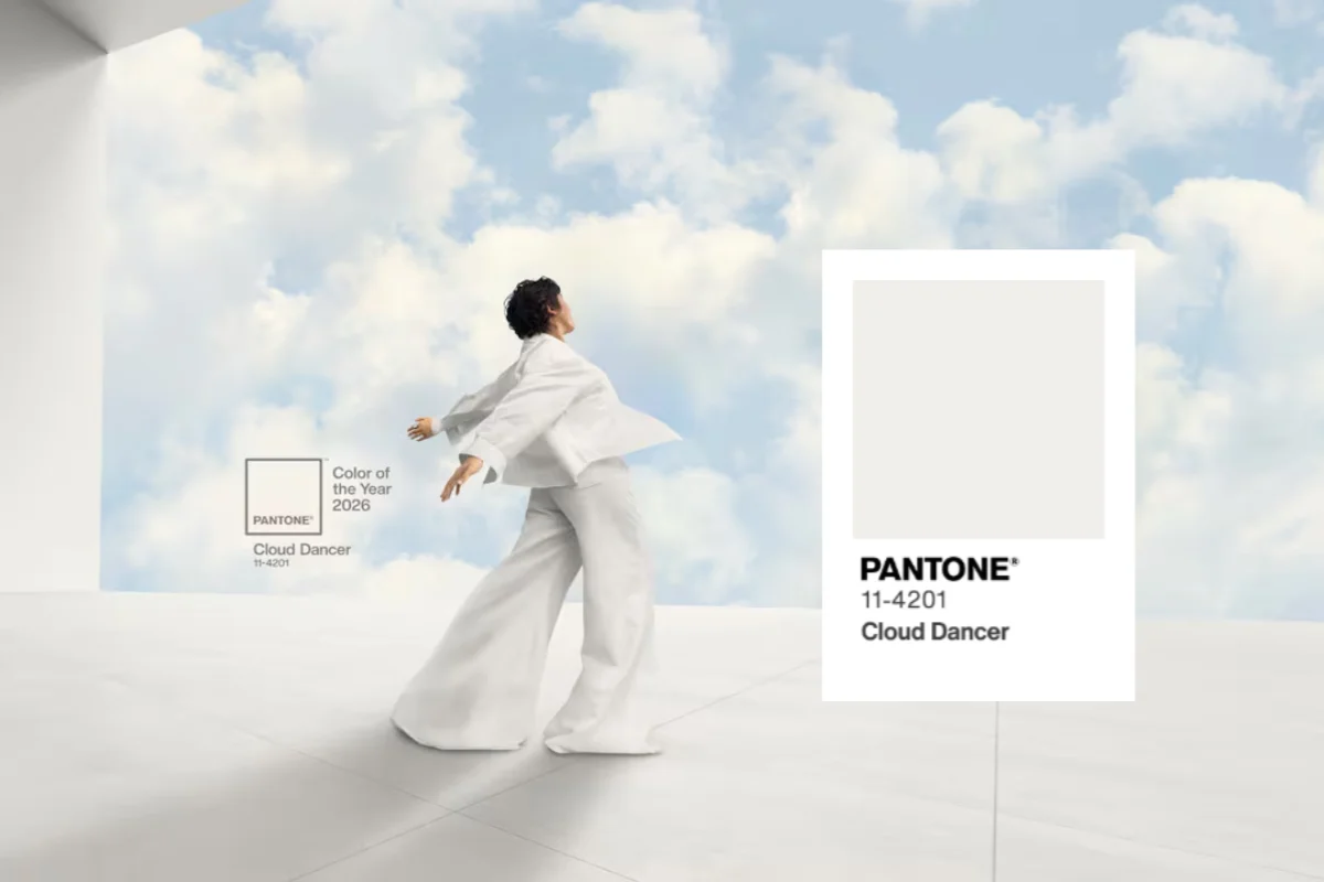 Cloud Dancer é a cor de 2026, segundo a Pantone