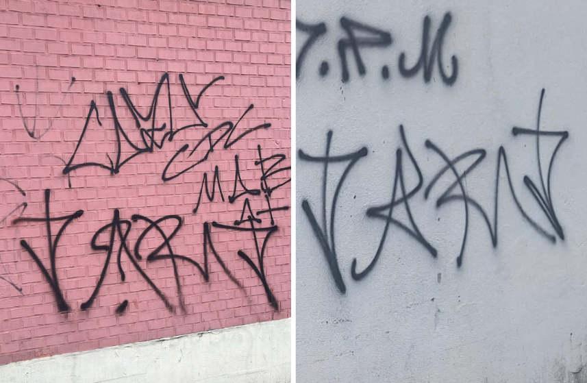 Jovem chegou a pichar dois locais diferentes na avenida Amazonas, no Centro