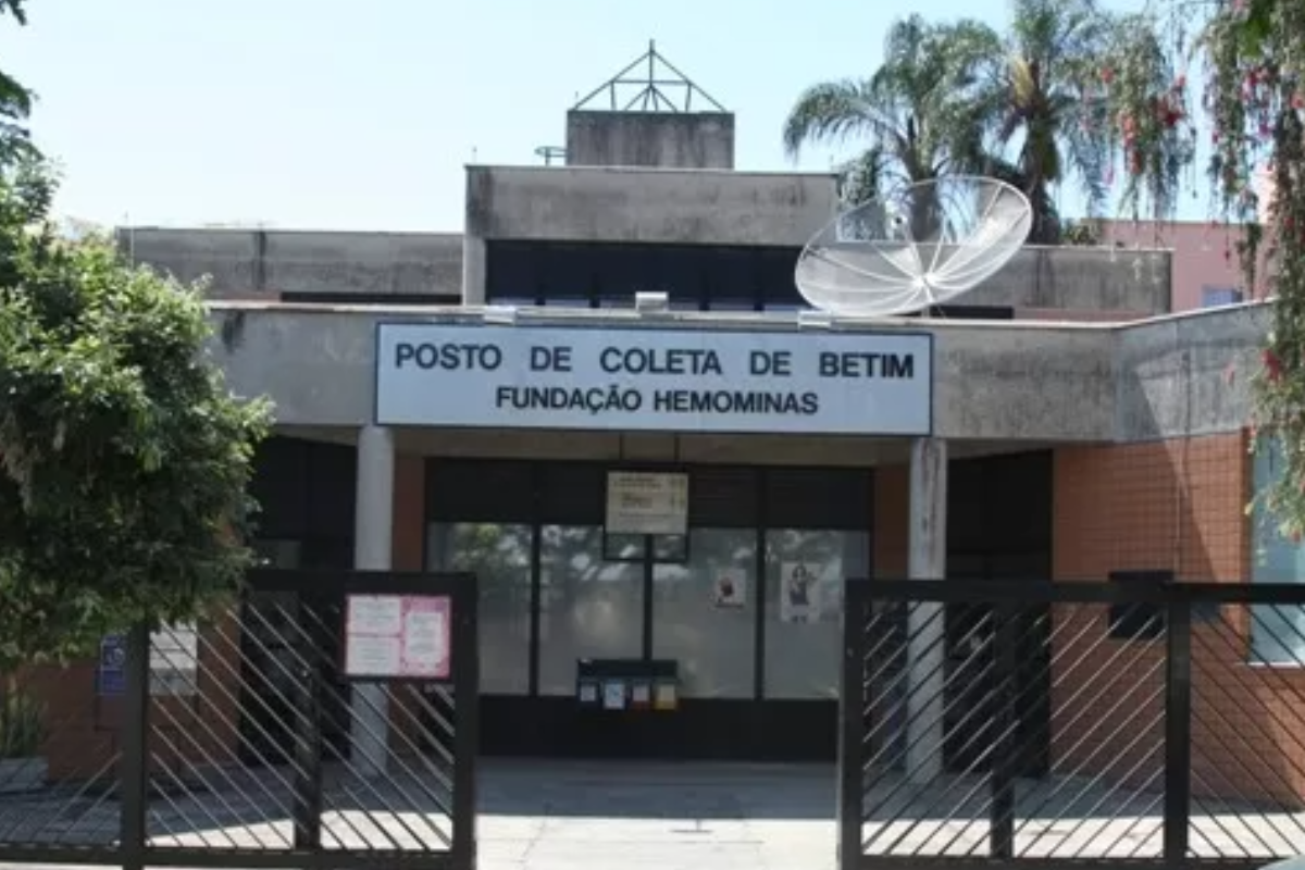 Posto de coleta da Hemominas em Betim fica no bairro Jardim Brasília, atrás do Hospital Regional