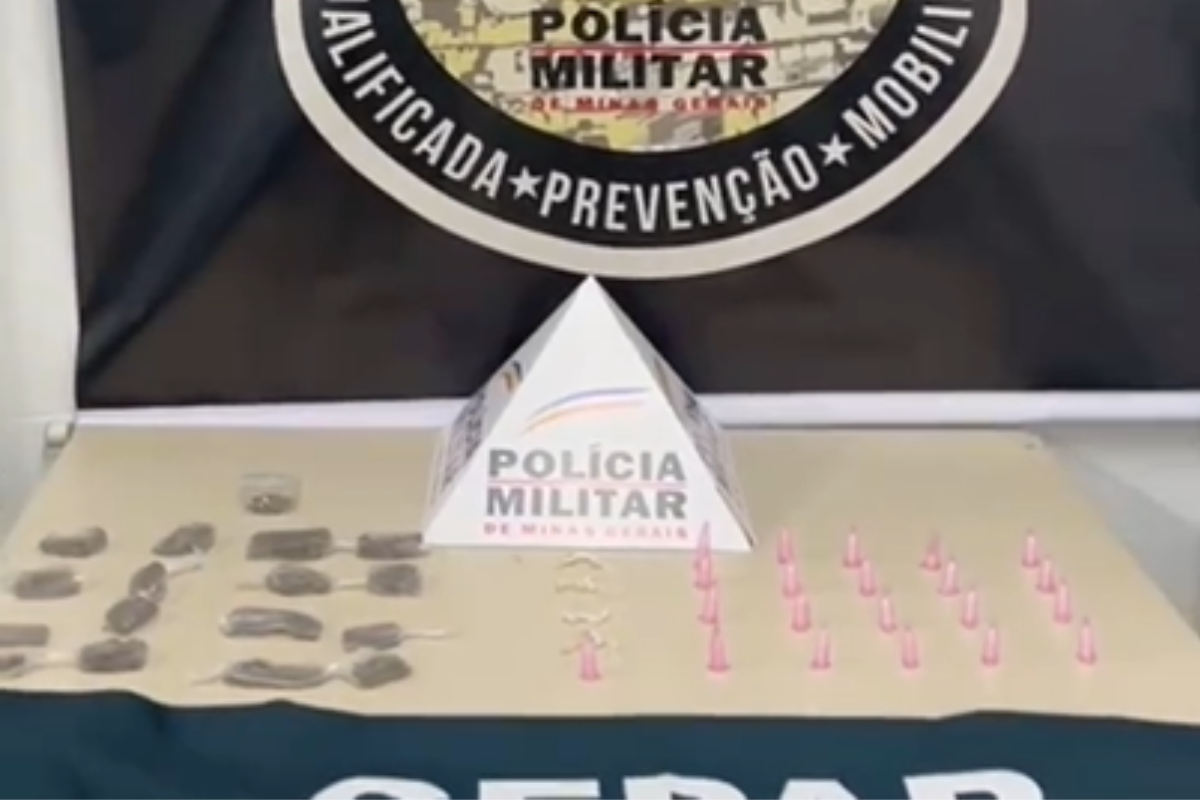 Material apreendido pela PM