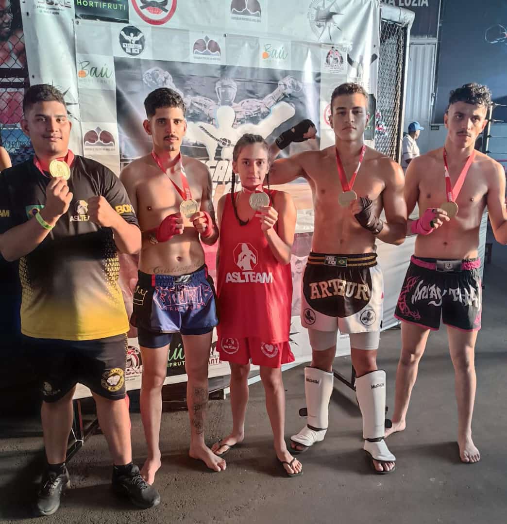 Três medalhas foram conquistadas no kickboxing e duas no boxe