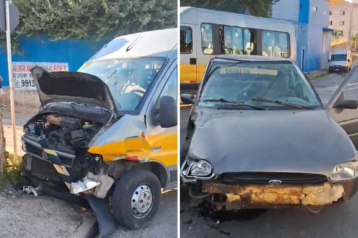 Motorista do carro teria desobedecido a sinalização de parada obrigatória