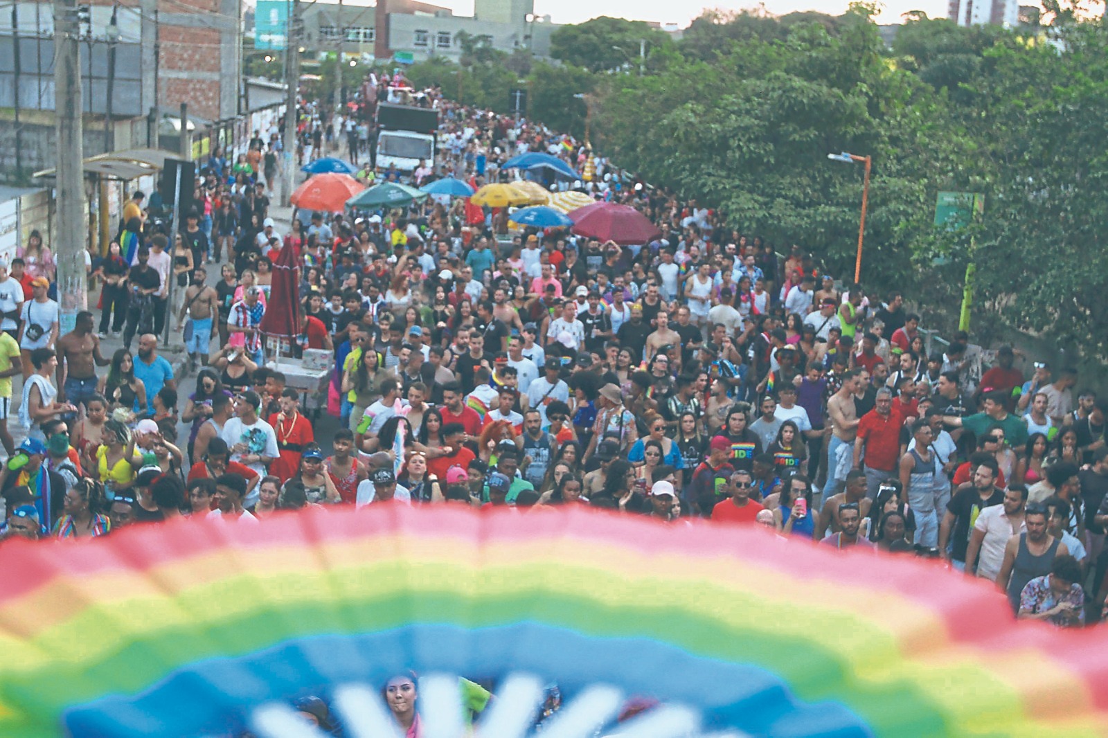 Em 2023, cerca de 15 mil pessoas caminharam junto ao trio pela Edmeia Matos Lazzarotti