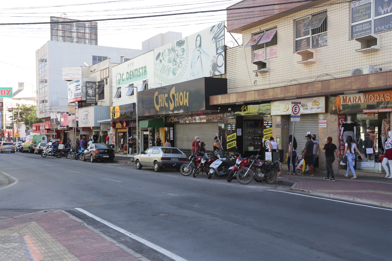 Avenida Amazonas, uma das principais da área comercial no Centro da cidade