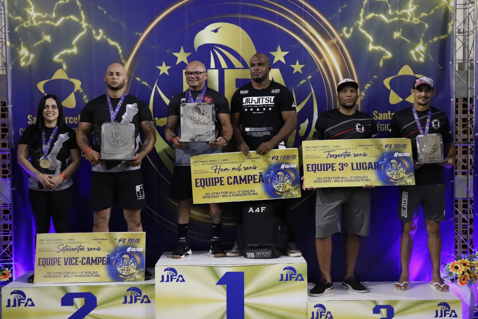 Os atletas da Checkmat Betim, do bairro Jardim das Alterosas, representaram a cidade na 5ª edição do Jiu-jitsu For All