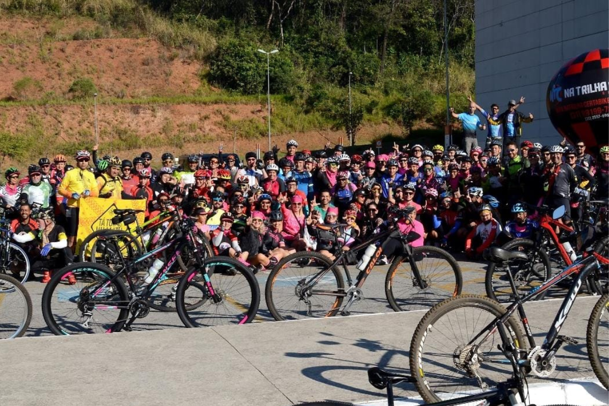 A ciclista Lú Magalhães foi a idealizadora do evento