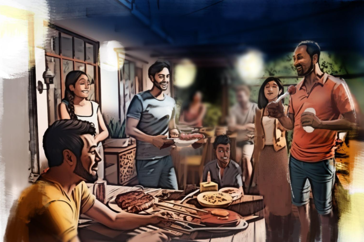 Reunião entre amigos