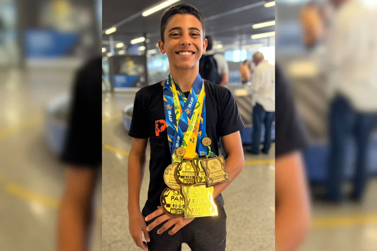Pedro Pedroca estuda no Colégio Tiradentes, em Betim