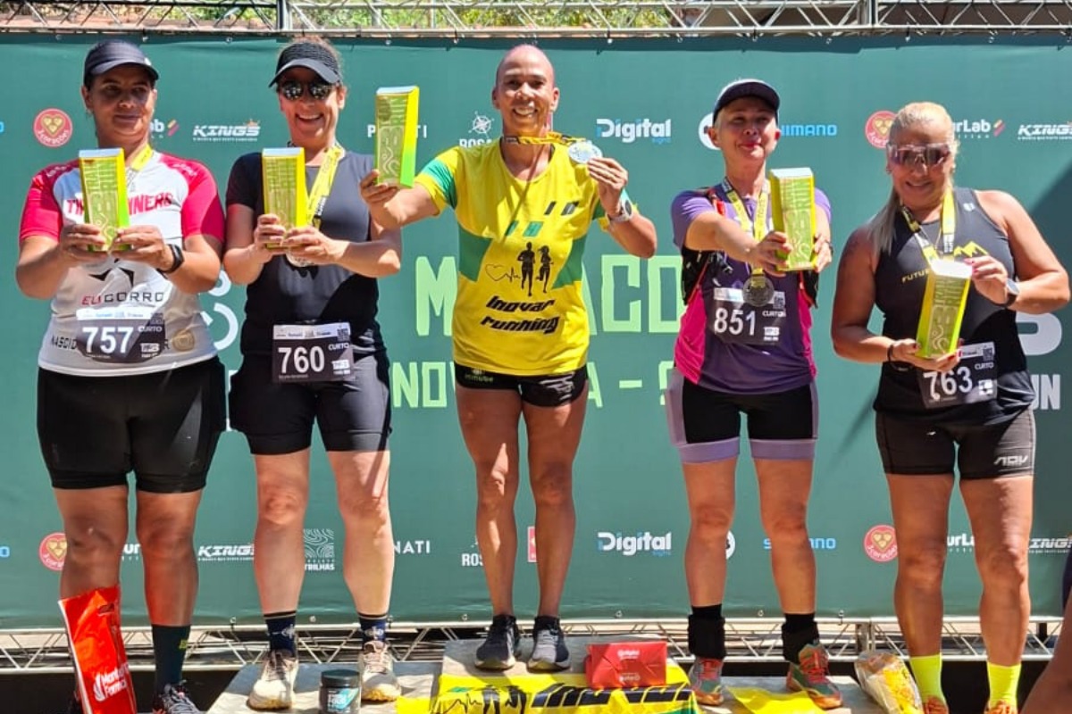 Atleta esteve presente no pódio em todas as etapas