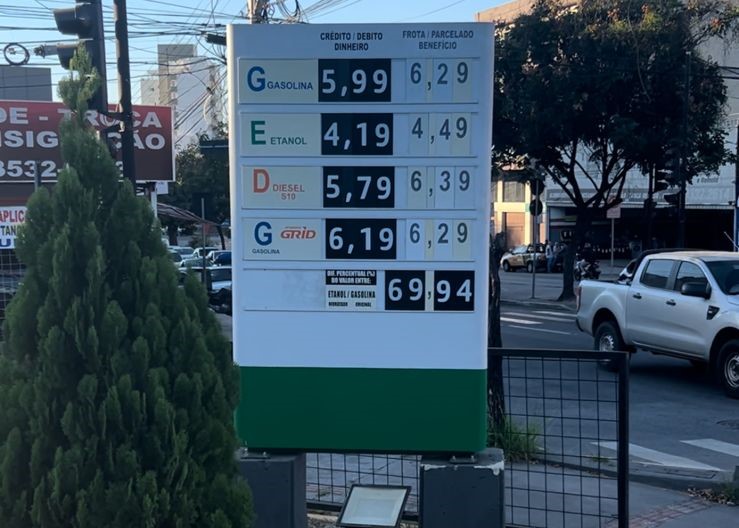 Levantamento feito pelo site Mercado Mineiro consultou 202 postos de gasolina