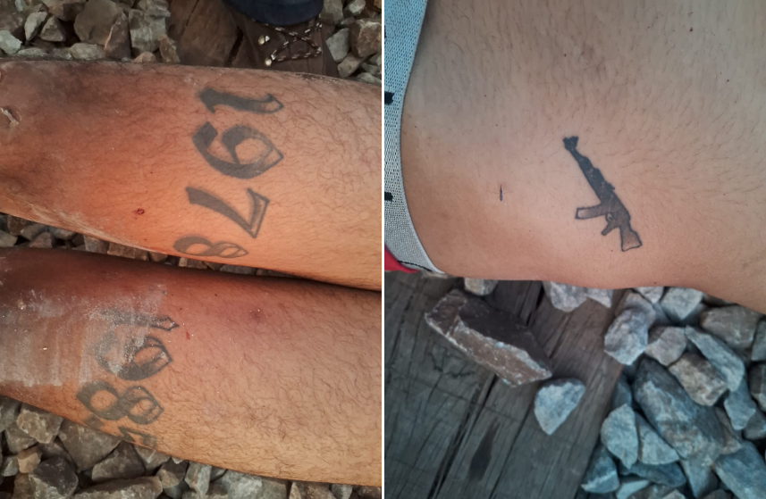 Vítima tinha tatuagens de números nas pernas e de arma na região abdominal