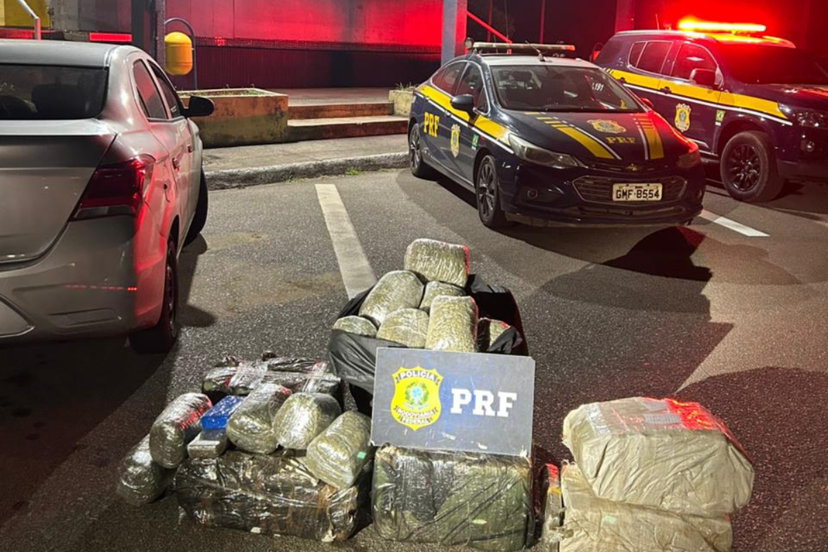 Motorista foi preso em flagrante e conduzido à sede da Polícia Federal em Belo Horizonte, junto com o material apreendido