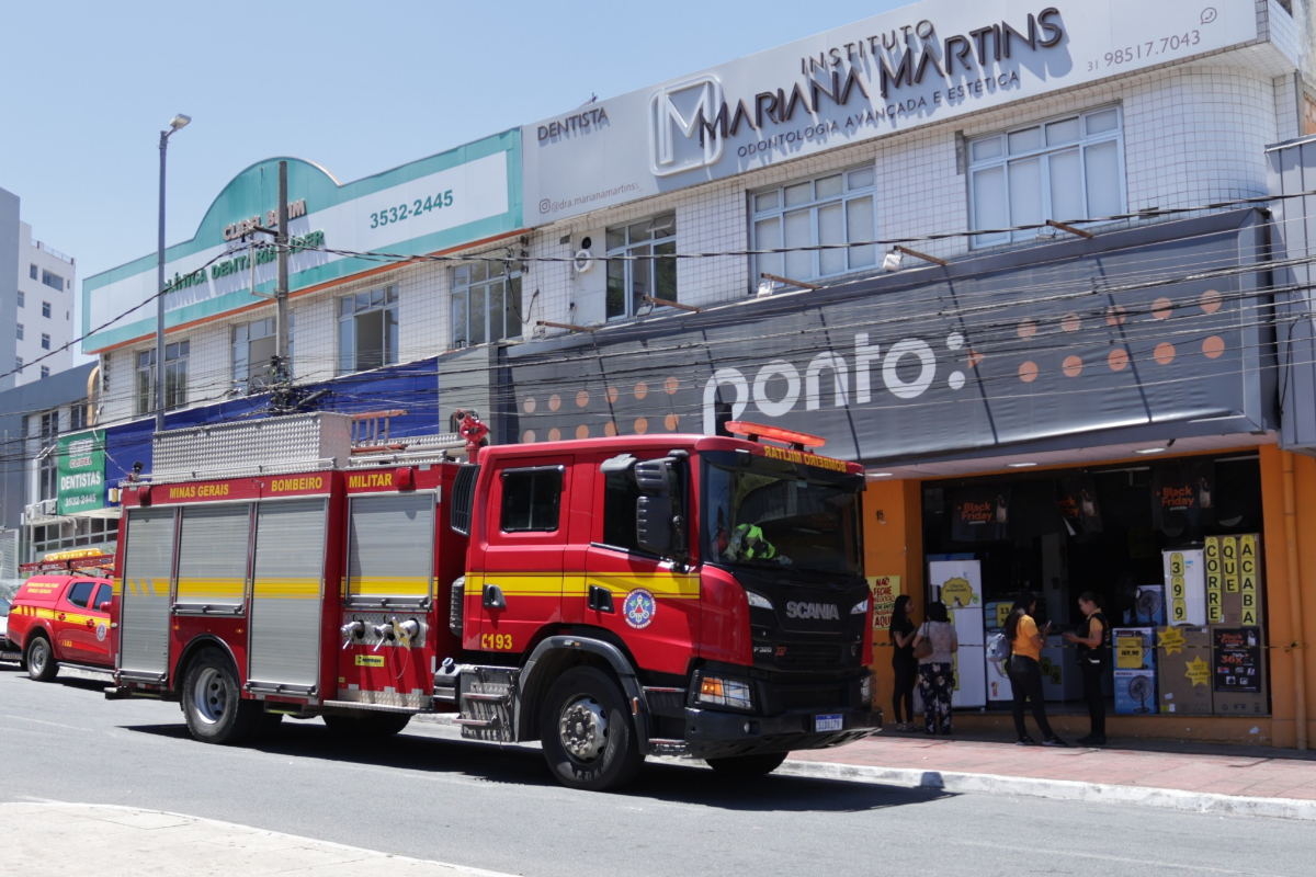 Bombeiros foram acionados após a identificação de um princípio de incêndio