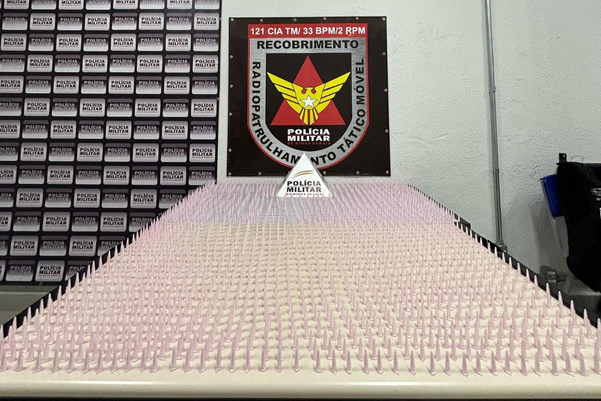 Droga, avaliada em R$ 40.000, foi apreendida pela equipe Tático Móvel do 33º BPM