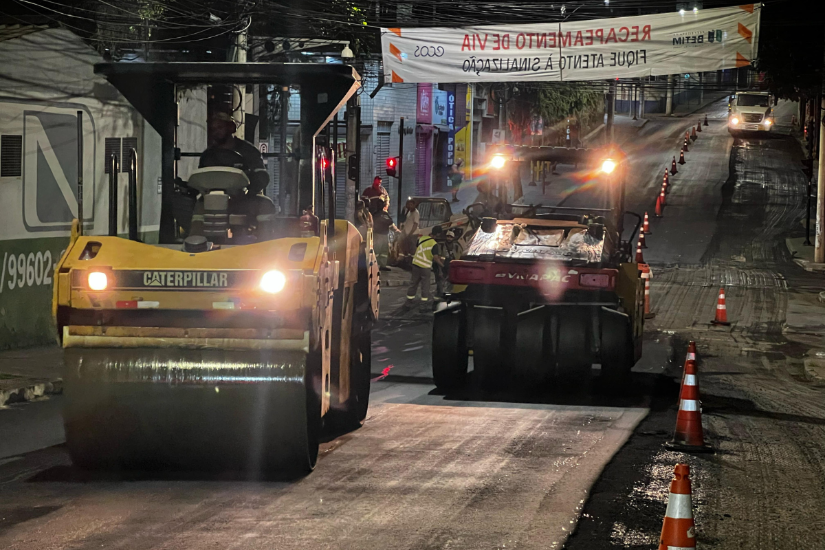 Recapeamento começará concomitantemente às obras na rua Rio de Janeiro, previstas para serem concluídas nesta quinta-feira (27)